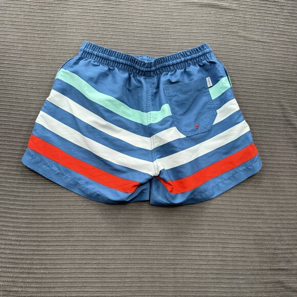 Chubbies Swim Shorts Mens Medium Striped Drawstring Lined Made USA Swim Trunks - Picture 2 of 8